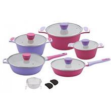 سرویس قابلمه سرامیکی 13 پارچه برناکو مدل رنگین کمان Bernaco Rangin Kaman 13 Pieces Cookware Set