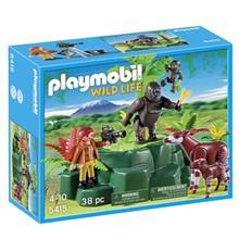 ساختنی پلی‌ موبیل مدل Gorillas and Okapis with Film Maker 5415 Playmobil Gorillas and Okapis with Film Maker 5415