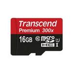 رم میکرو اس‌دی 16 گیگابایت Transcend Class 10 Premium 300X