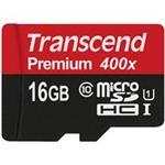 رم میکرو اس‌دی 16 گیگابایت Transcend Class 10 Premium 400X