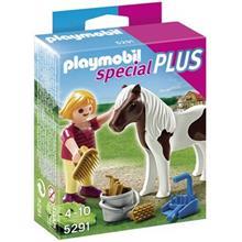 ساختنی پلی موبیل مدل Girl with Pony 5291 Playmobil Girl with Pony 5291 Building