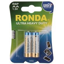 باتری قلمی روندا مدل Ultra Plus Ultra Heavy Duty بسته 2 تایی Ronda Ultra Plus Ultra Heavy Duty AA Battery Pack Of 2
