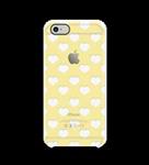 Uncommon iPhone Back cover Hearts Yellow 