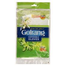 دستکش یکبار مصرف گلرنگ کد 0012 - بسته 100 عددی Golrang 0012 Multi Purpose Disposable Glove - 100pcs