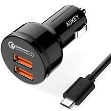 شارژر فندکی آکی مدل CC-T6 Aukey CC-T6 Qualcomm Car Charger