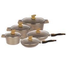 سرویس پخت و پز 10 پارچه ناب استیل مدل Milano Nab Steel Milano Cookware Set 10 Pieces