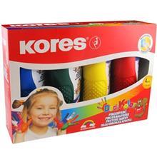 رنگ انگشتی 5 رنگ کورس مدل Dedi Kolor - حجم 150میلی‌ لیتر Kores Dedi Kolor 5 Color Fingerpaint - 150ml