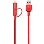 Adam Elements PeAK Duo 120B USB To Lightning And microUSB Cable 1.2m