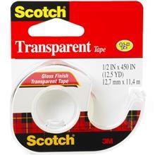 پایه چسب اسکاچ مدل Transparent کد 144 Scotch Transparent Tape Dispenser Code 144