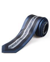 کراوات وسط طرح دار با حاشیه 