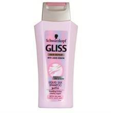 Gliss cure-شامپو کراتینه و تقویتی صاف و براق کننده مو 250 میل Gliss Liquid Silk Shampoo
