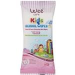 Wee Kids Girls Hand And Face Cleansing Wet Wipes 12pcs