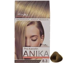 کیت رنگ مو آنیکا سری Pro Keratin مدل Matt شماره 8.3 Anika Pro Keratin Matt Hair Color Kit 8.3