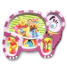 Blue Baby Pooh Baby Divided Plate