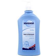 شامپو سر و بدن بچه سانوسان مدل Babay Wash And Care حجم 500 میلی لیتر